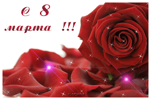 с 8 марта гиф