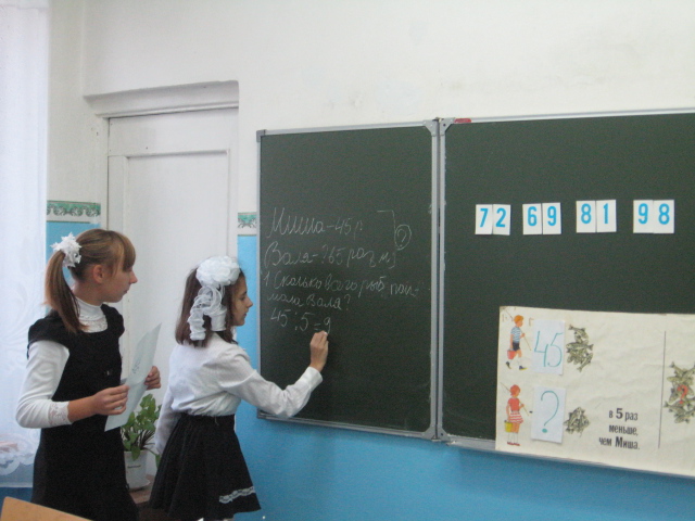 Учитель математики Моторина Анастасия Сергеевна, ученица 5 класса